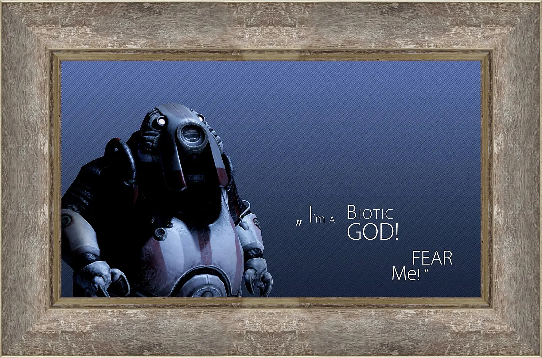 Картина в раме - mass effect 3, niftu cal, quote
