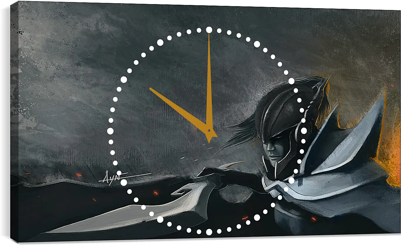Часы картина - mortred, phantom assassin, dota 2

