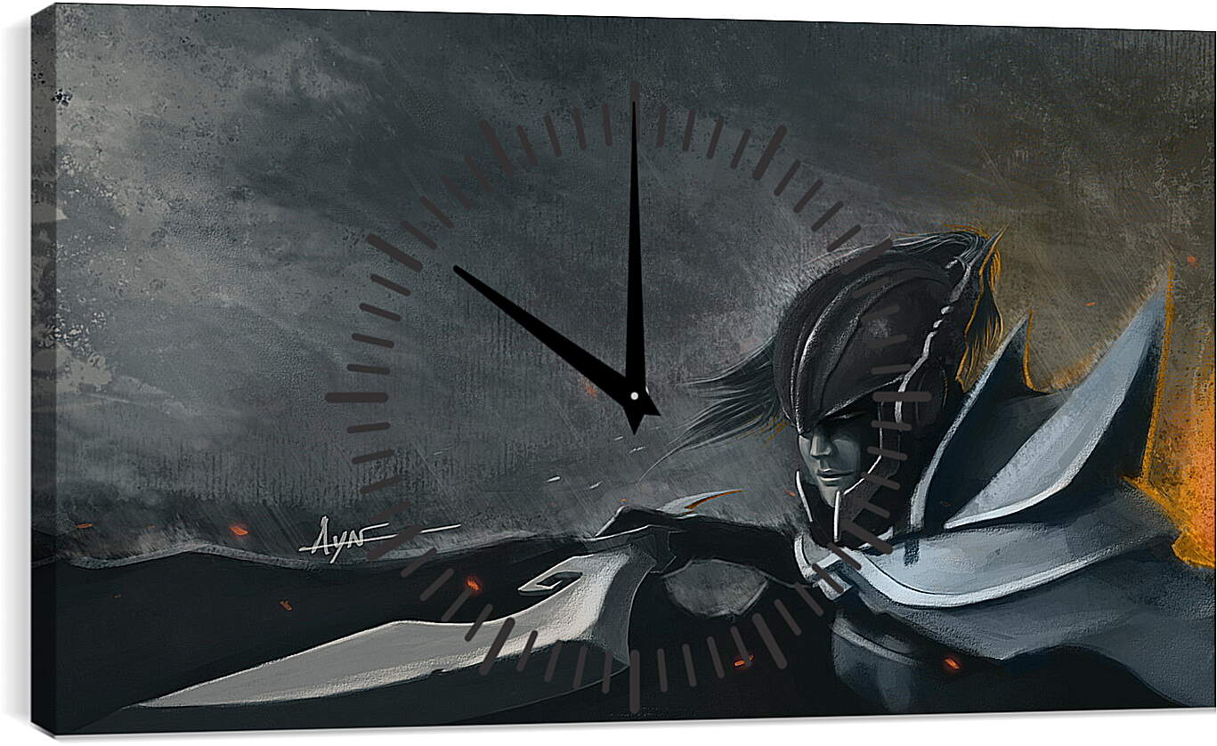 Часы картина - mortred, phantom assassin, dota 2
