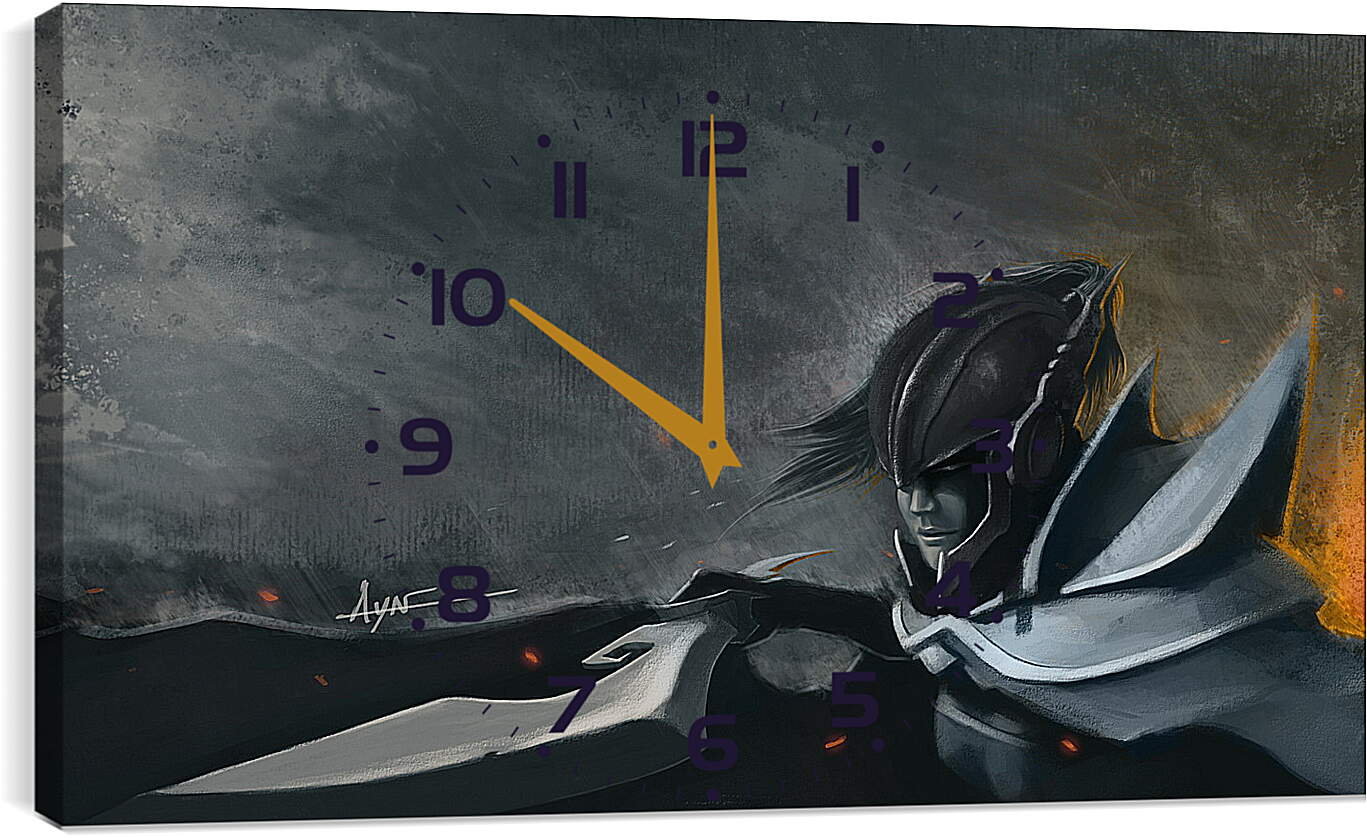 Часы картина - mortred, phantom assassin, dota 2
