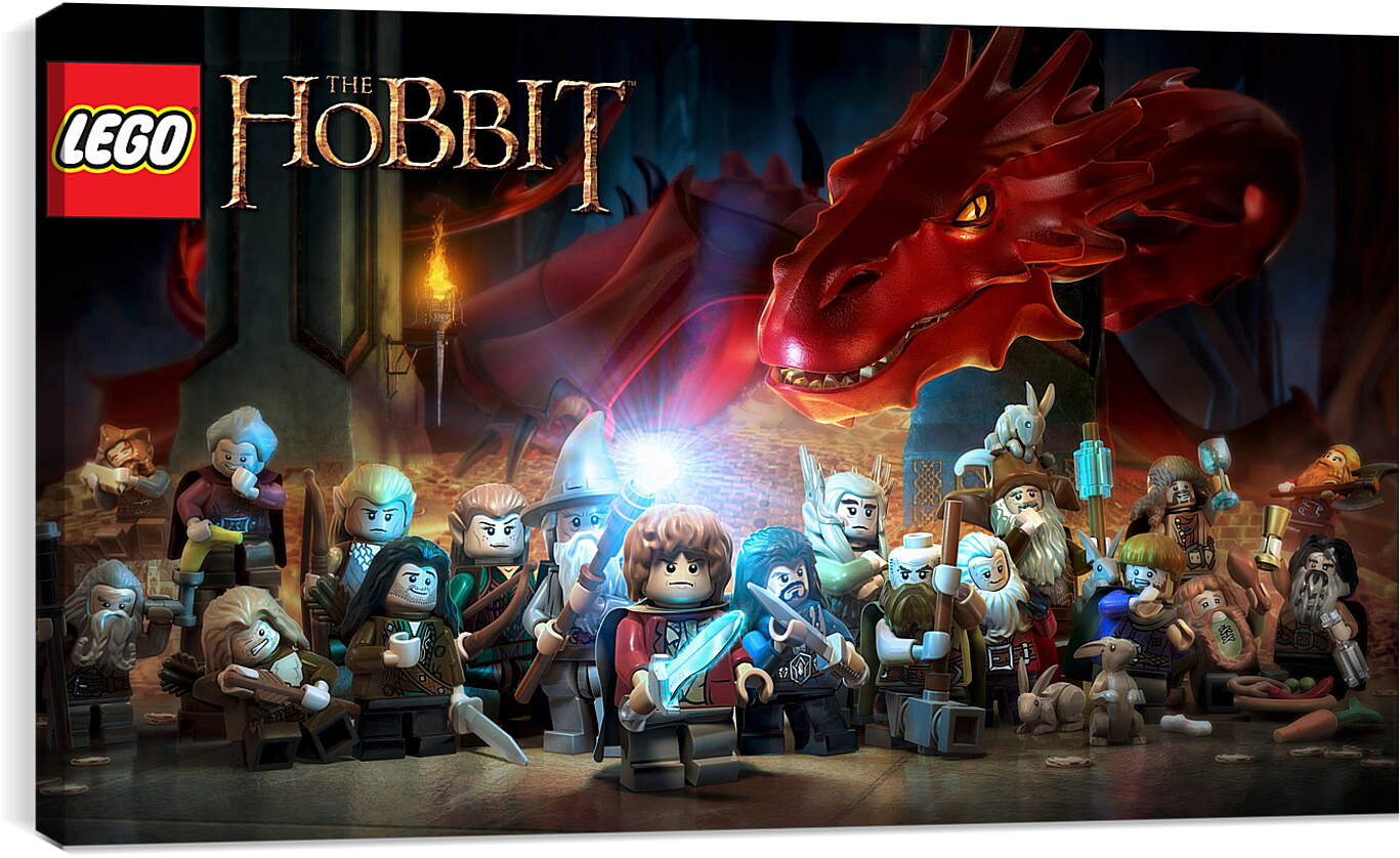 Постер и плакат - lego the hobbit, lego, art
