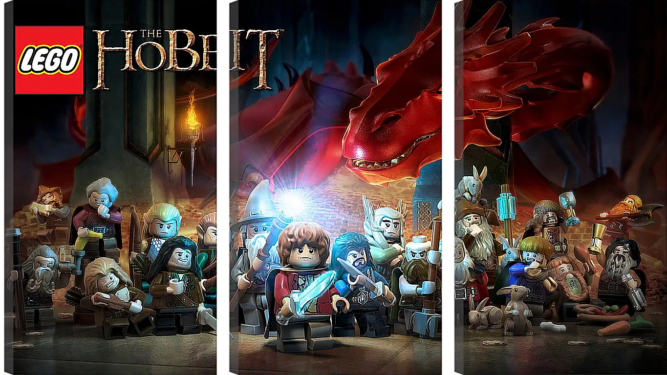 Модульная картина - lego the hobbit, lego, art
