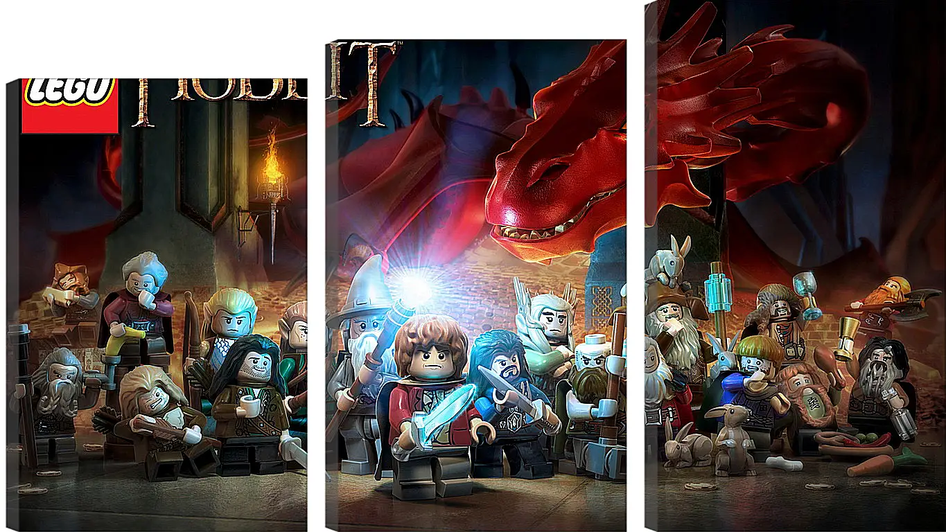 Модульная картина - lego the hobbit, lego, art
