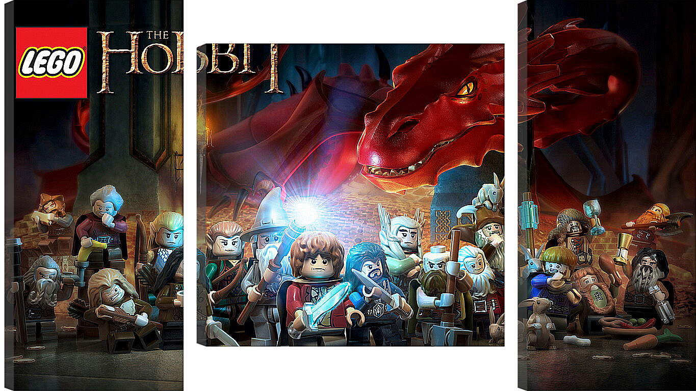 Модульная картина - lego the hobbit, lego, art
