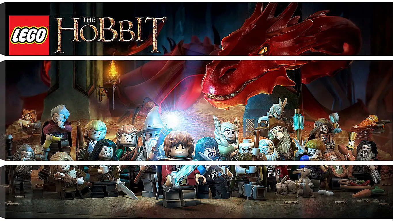 Модульная картина - lego the hobbit, lego, art
