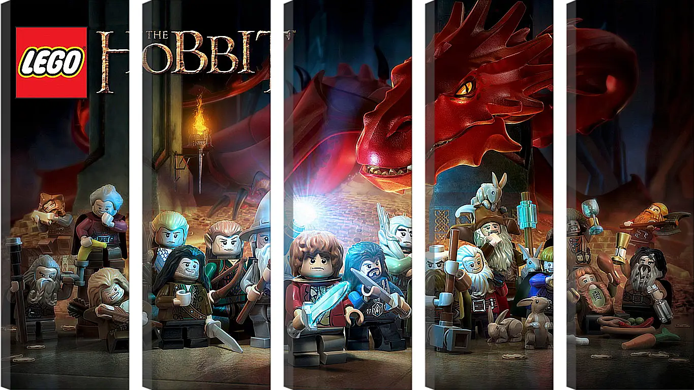 Модульная картина - lego the hobbit, lego, art
