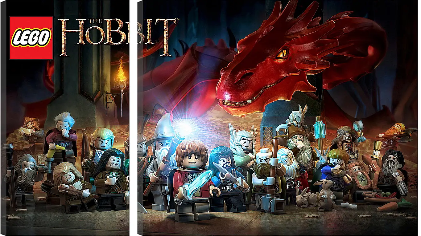 Модульная картина - lego the hobbit, lego, art
