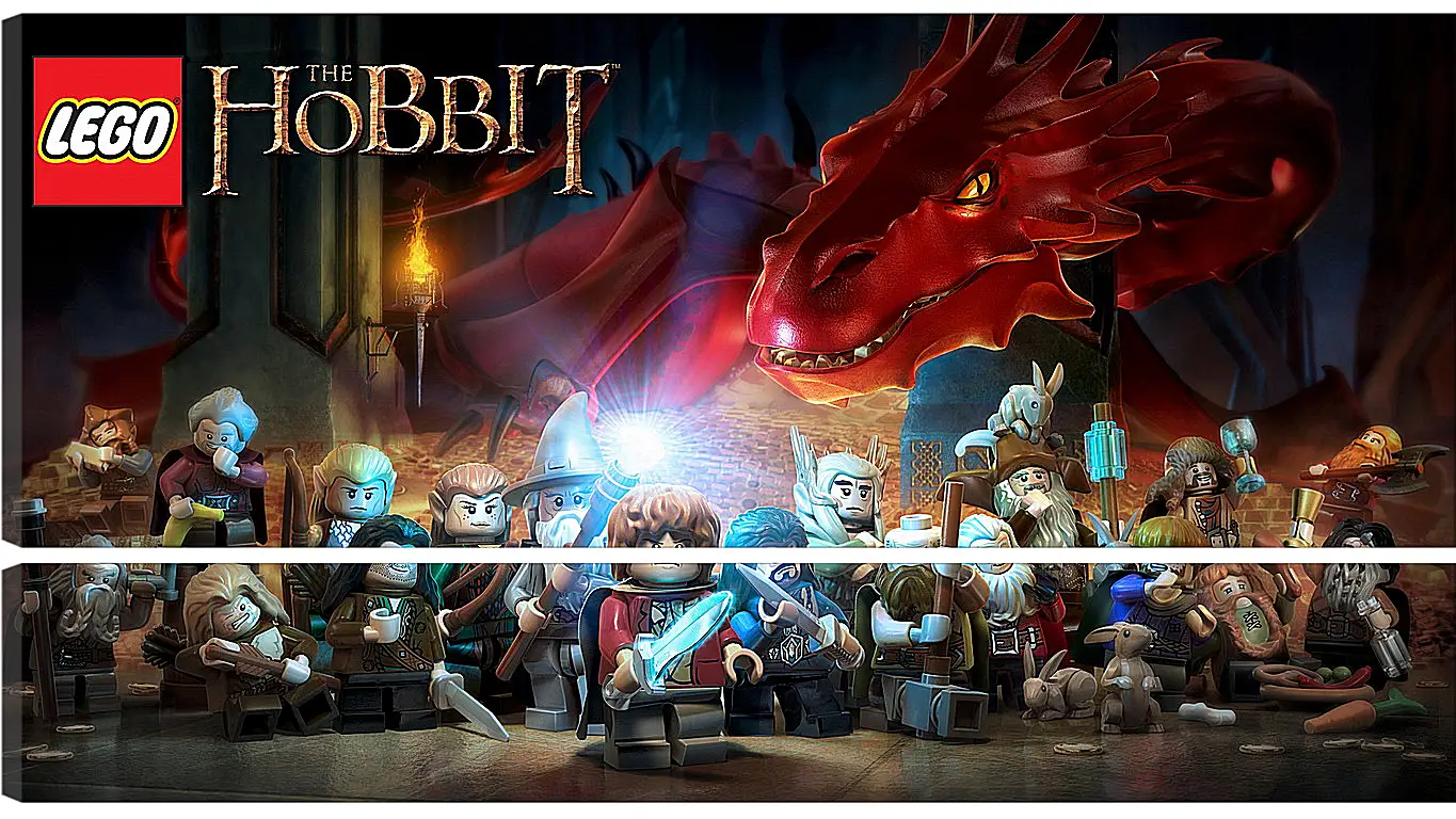 Модульная картина - lego the hobbit, lego, art
