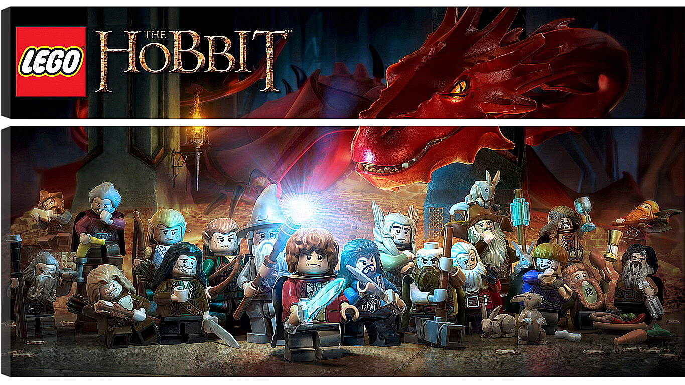 Модульная картина - lego the hobbit, lego, art
