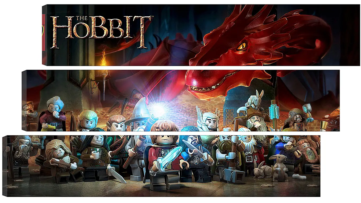 Модульная картина - lego the hobbit, lego, art
