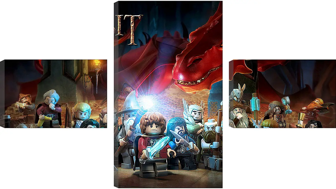 Модульная картина - lego the hobbit, lego, art
