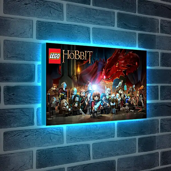 Лайтбокс световая панель - lego the hobbit, lego, art
