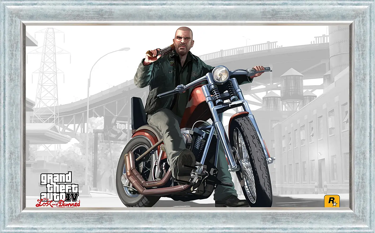 Картина в раме - johnny, biker, gta 4 lost and damned
