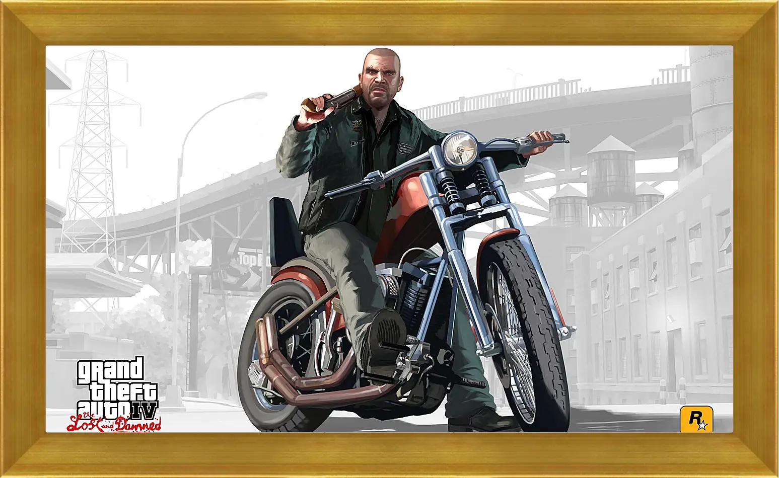 Картина в раме - johnny, biker, gta 4 lost and damned
