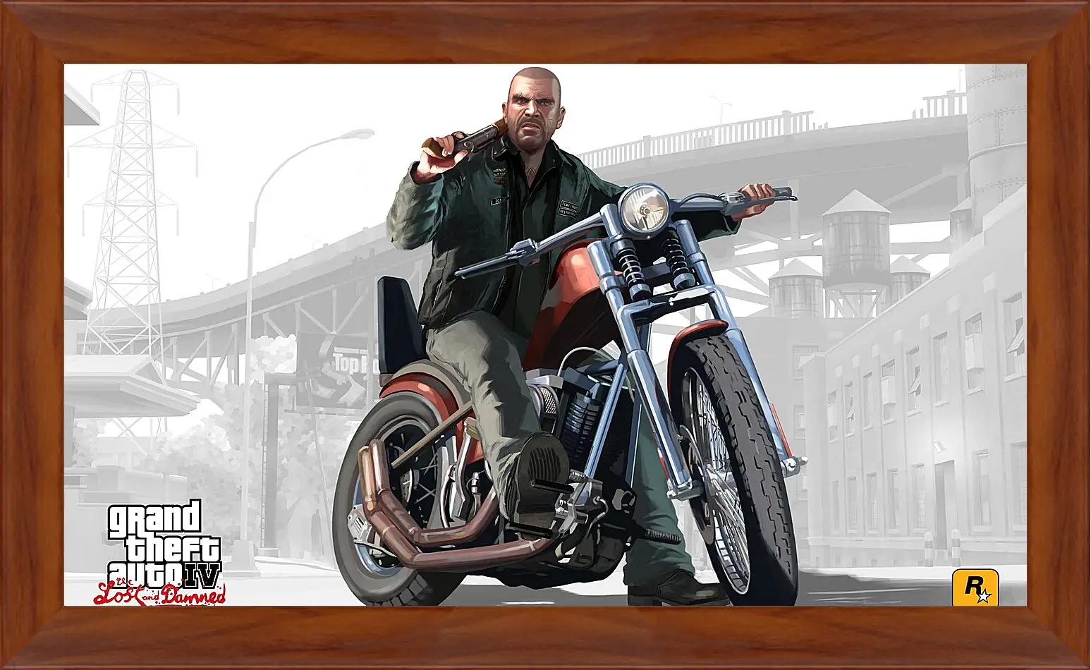 Картина в раме - johnny, biker, gta 4 lost and damned
