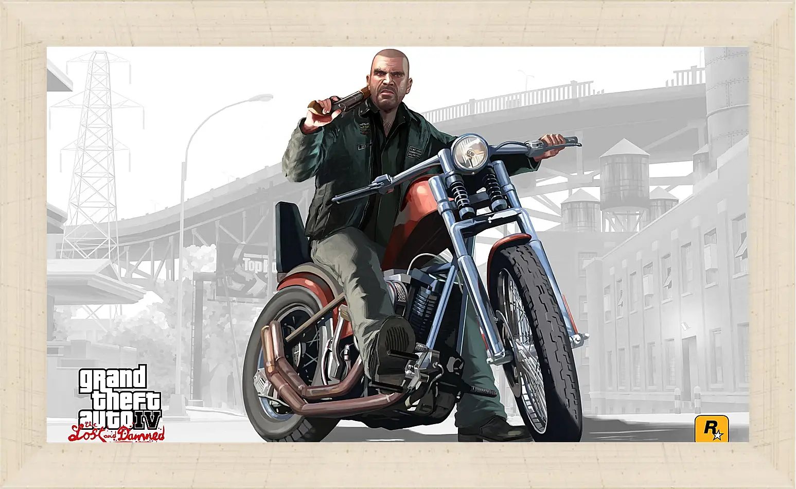 Картина в раме - johnny, biker, gta 4 lost and damned
