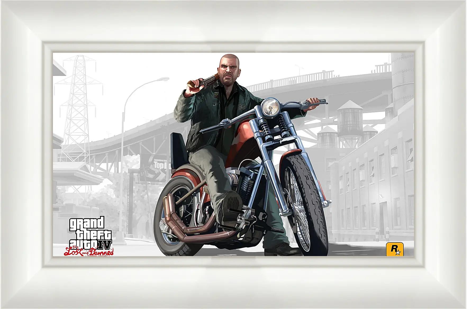 Картина в раме - johnny, biker, gta 4 lost and damned
