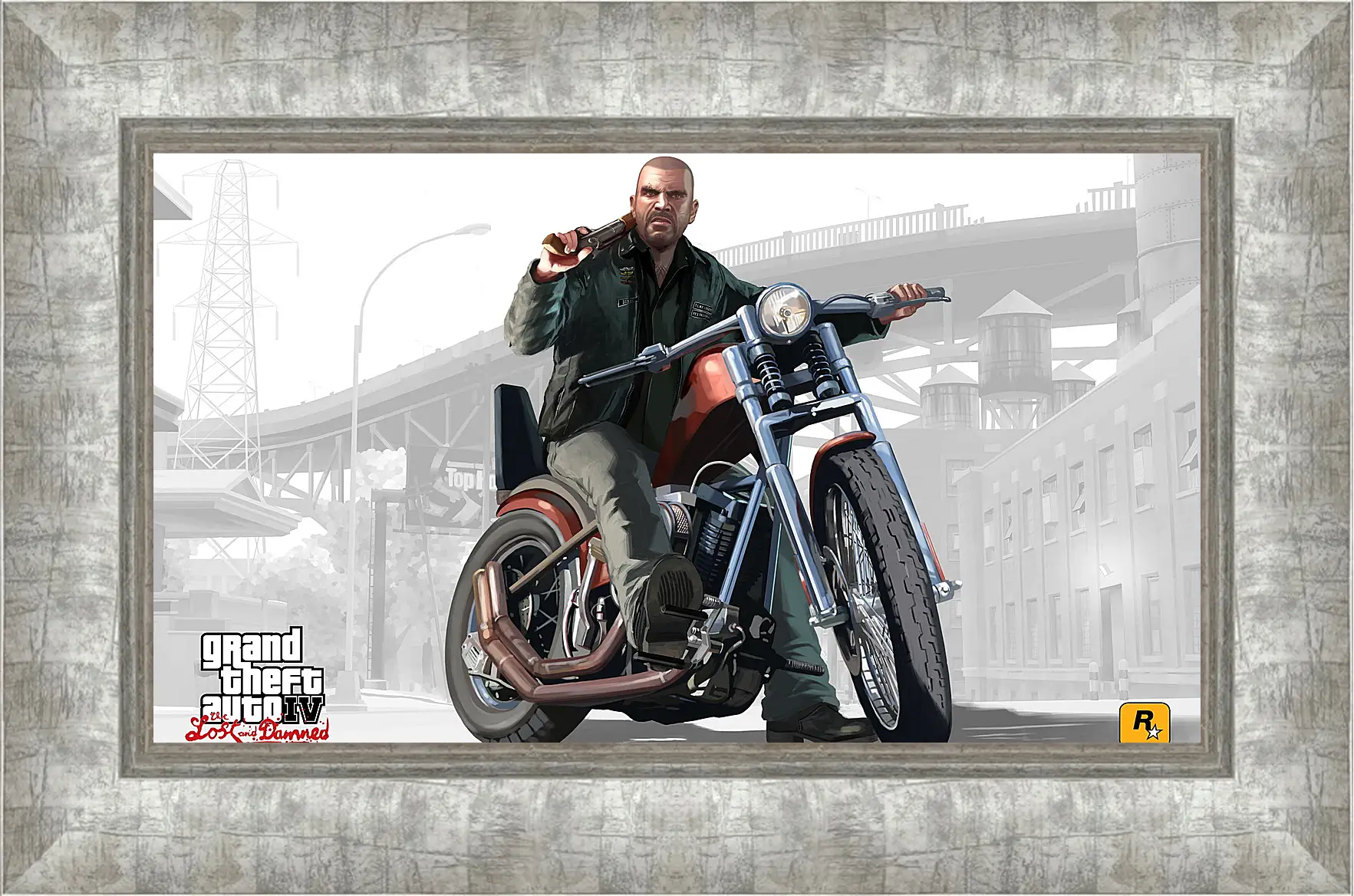 Картина в раме - johnny, biker, gta 4 lost and damned
