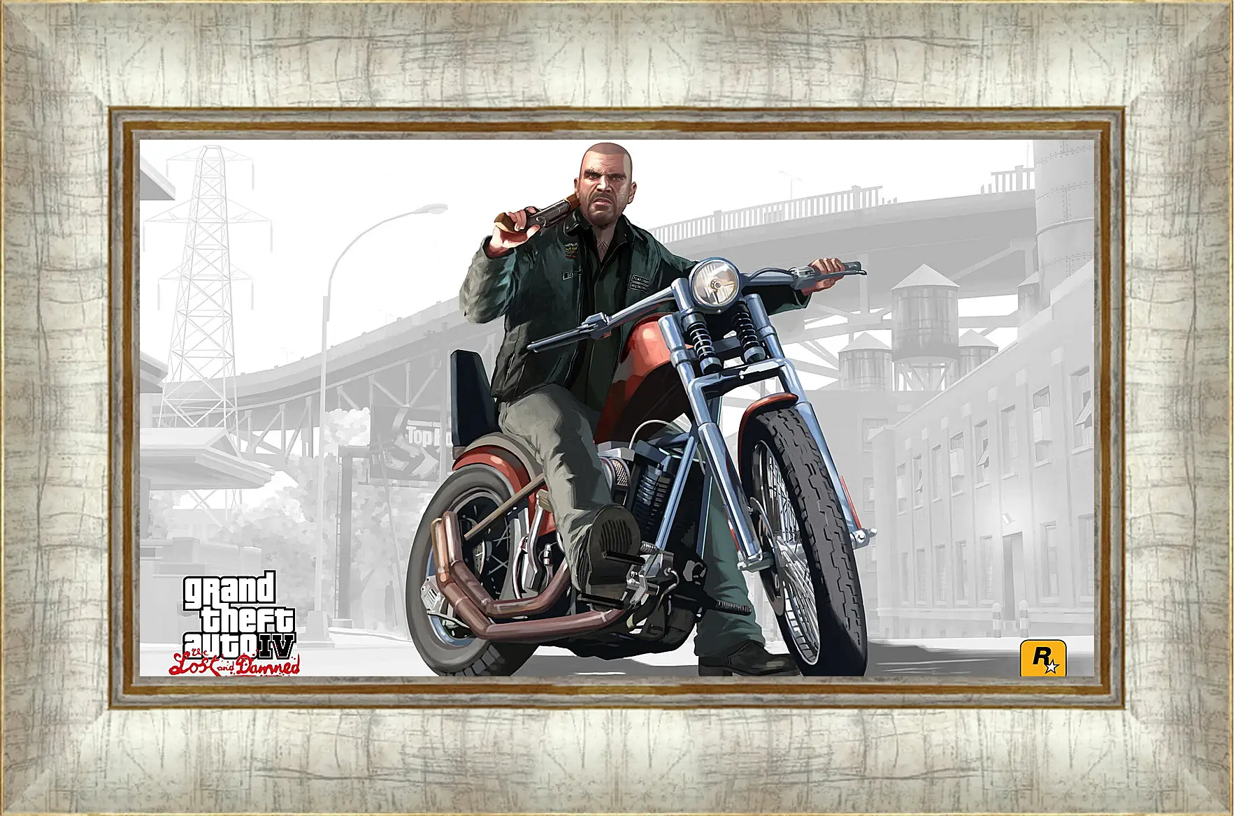 Картина в раме - johnny, biker, gta 4 lost and damned
