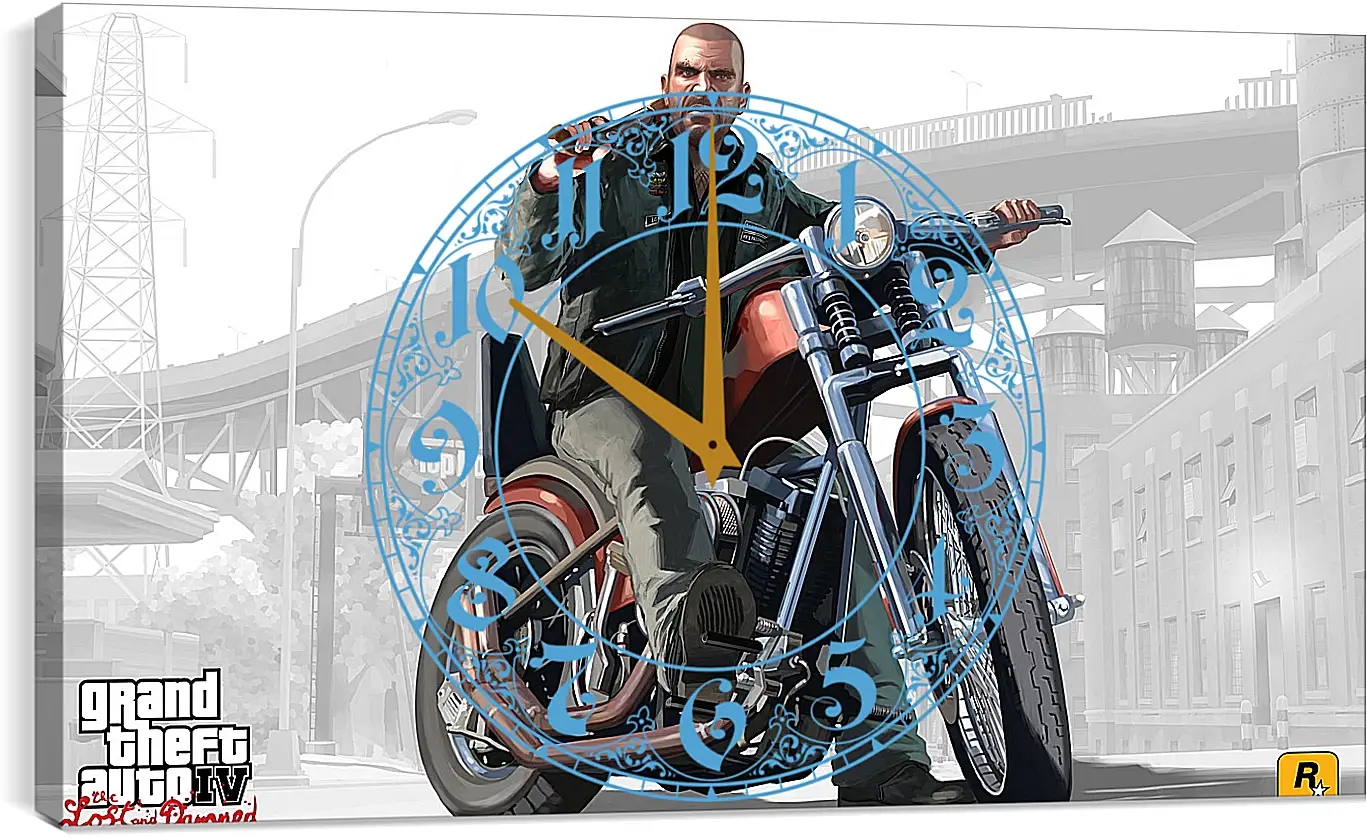 Часы картина - johnny, biker, gta 4 lost and damned
