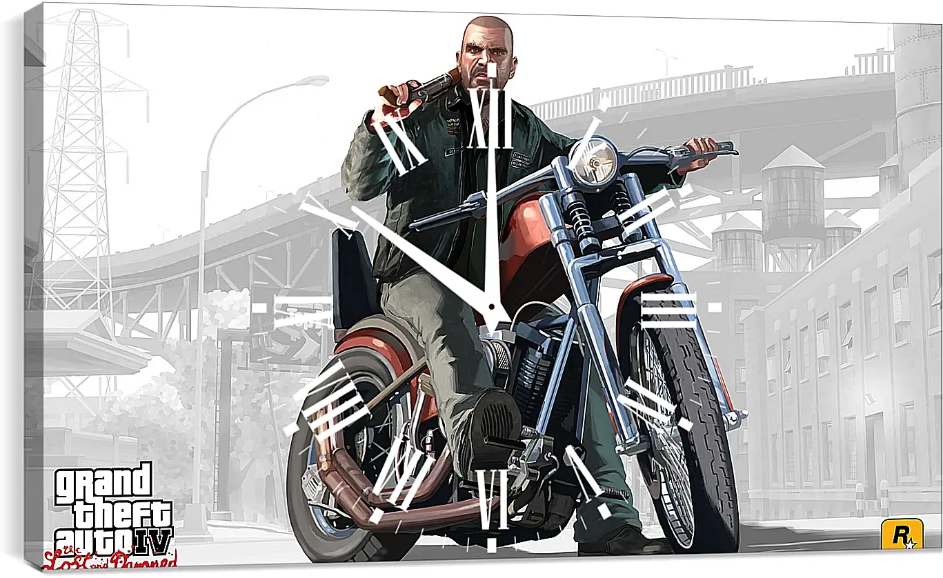 Часы картина - johnny, biker, gta 4 lost and damned
