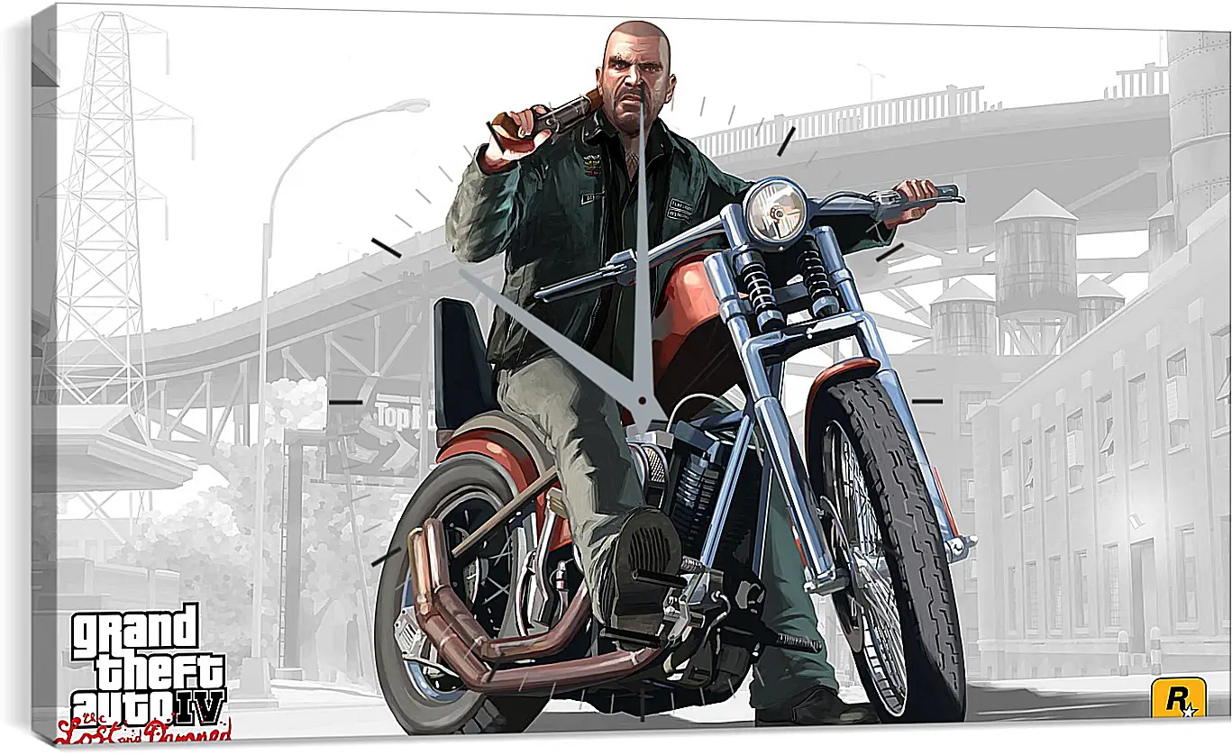 Часы картина - johnny, biker, gta 4 lost and damned
