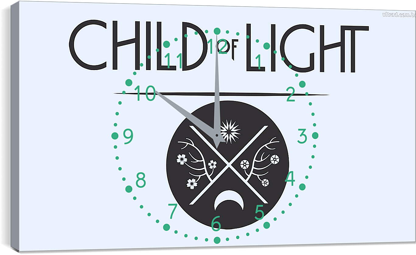 Часы картина - child of light, jrpg, aurora
