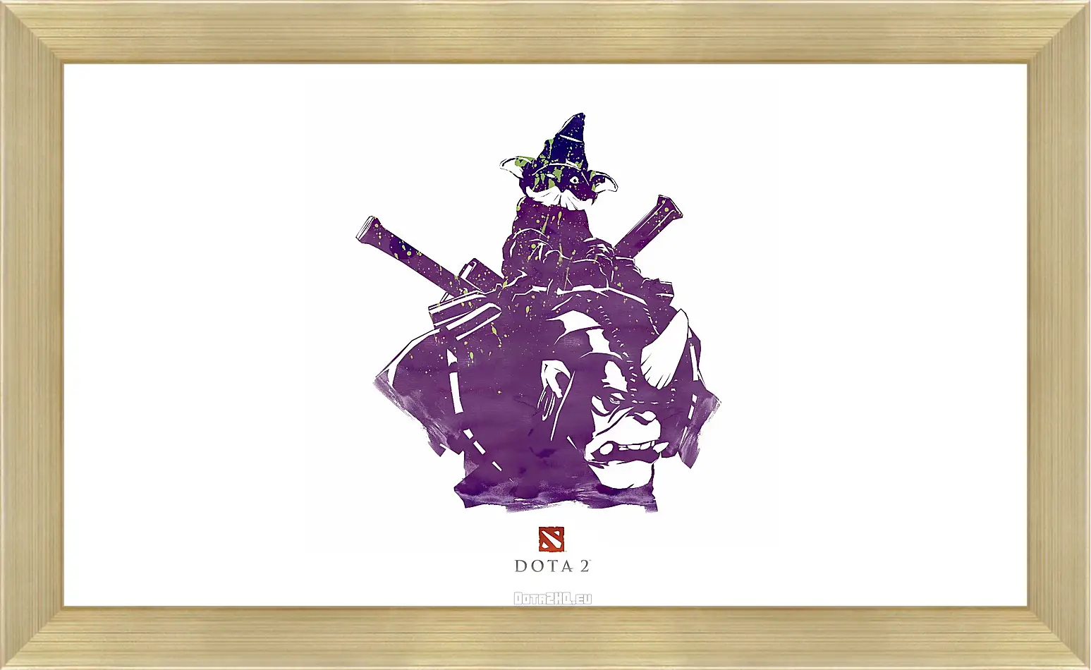 Картина в раме - dota 2, alchemist, art