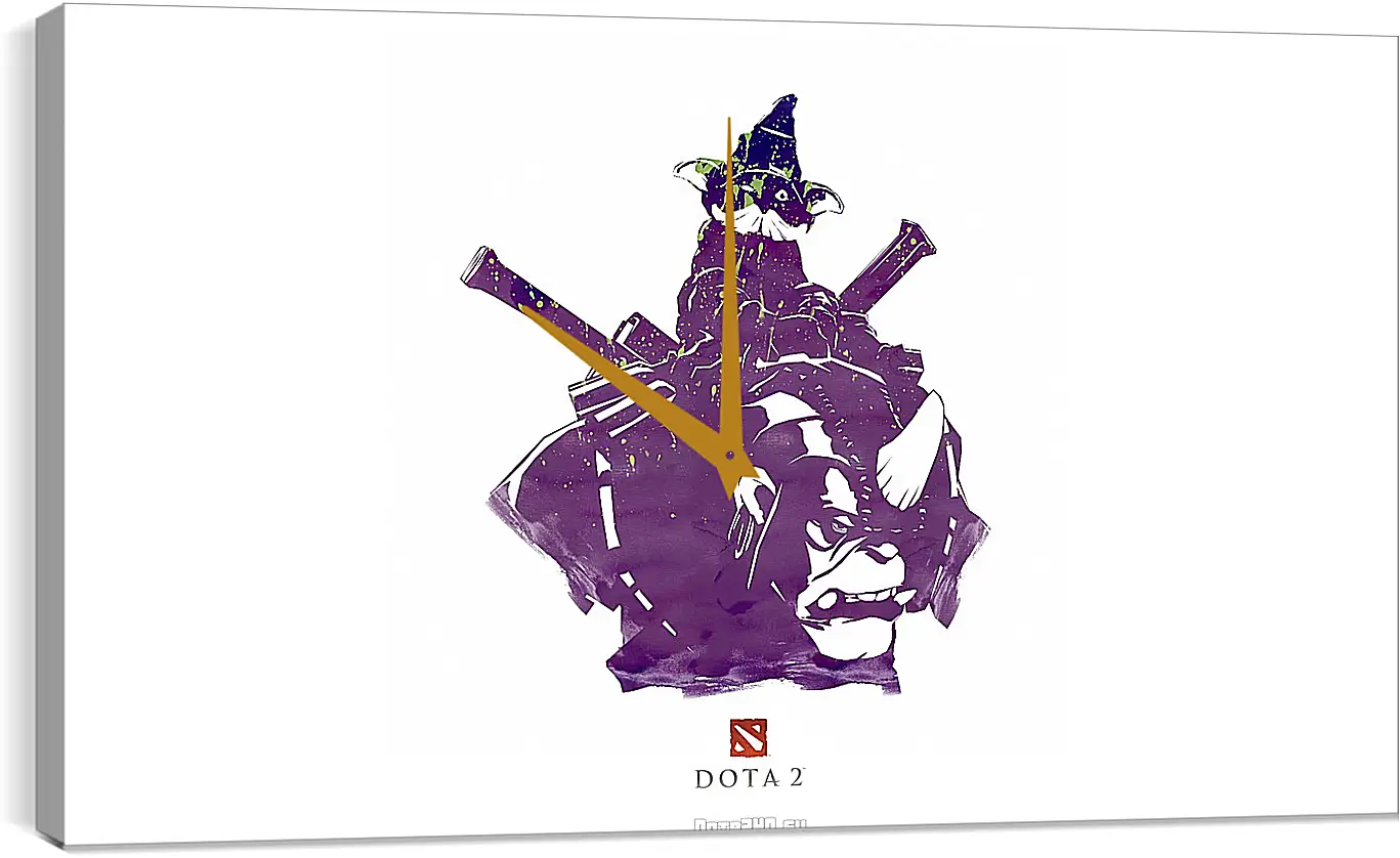 Часы картина - dota 2, alchemist, art