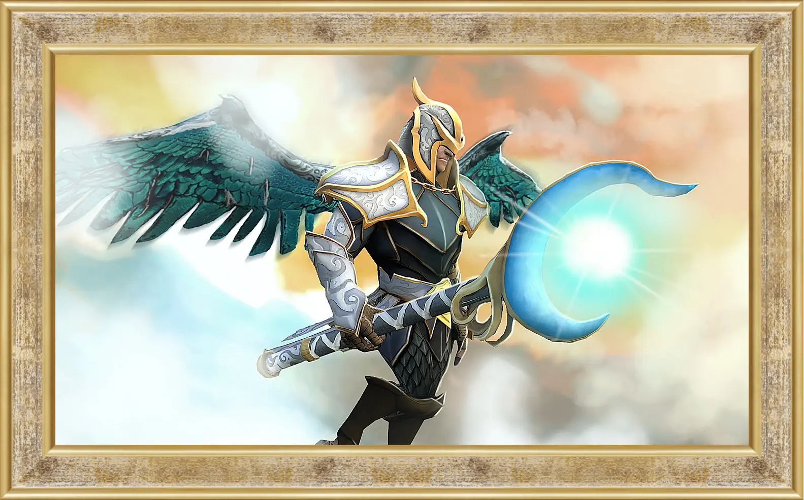 Картина в раме - skywrath mage, dota 2, art