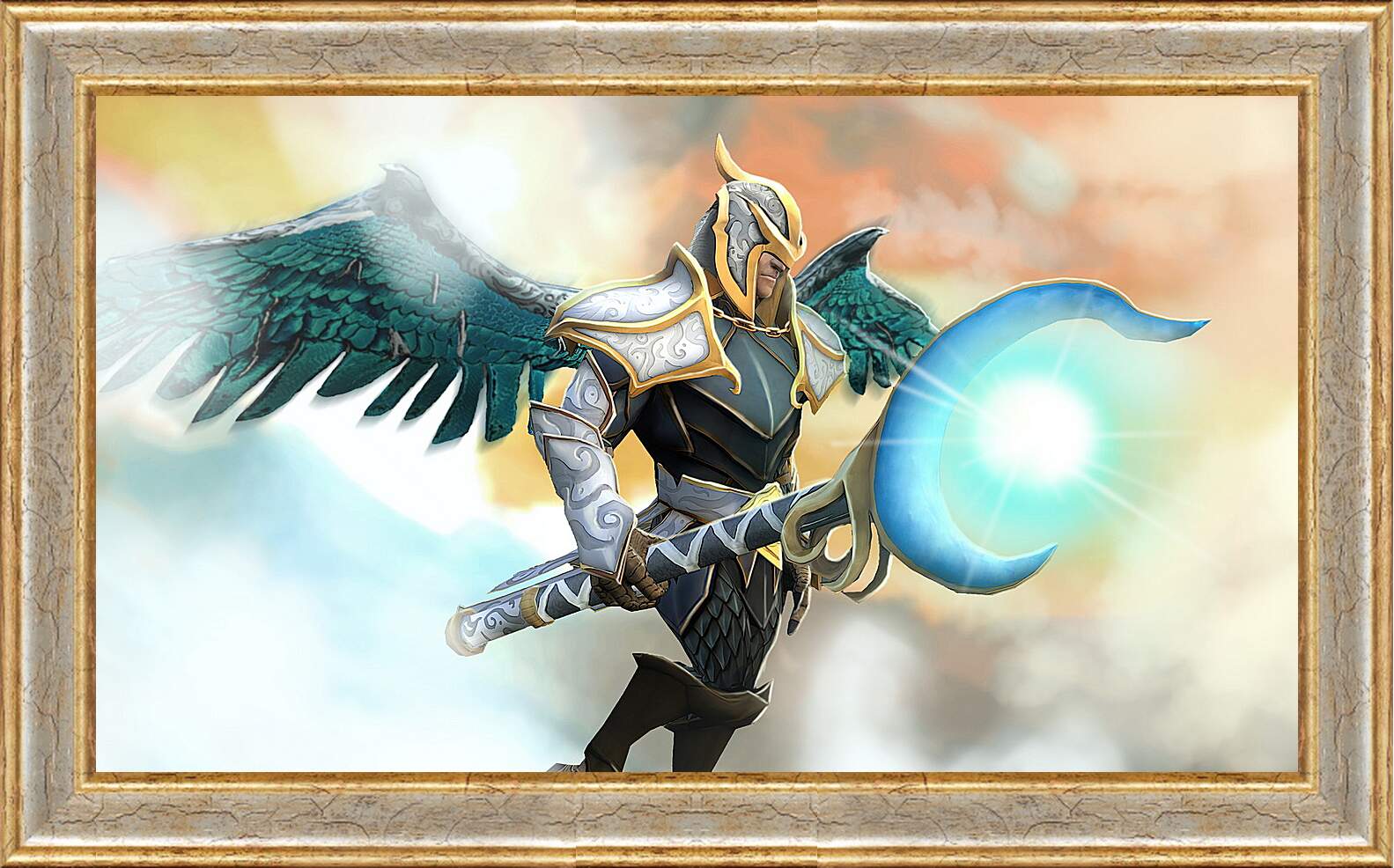 Картина в раме - skywrath mage, dota 2, art