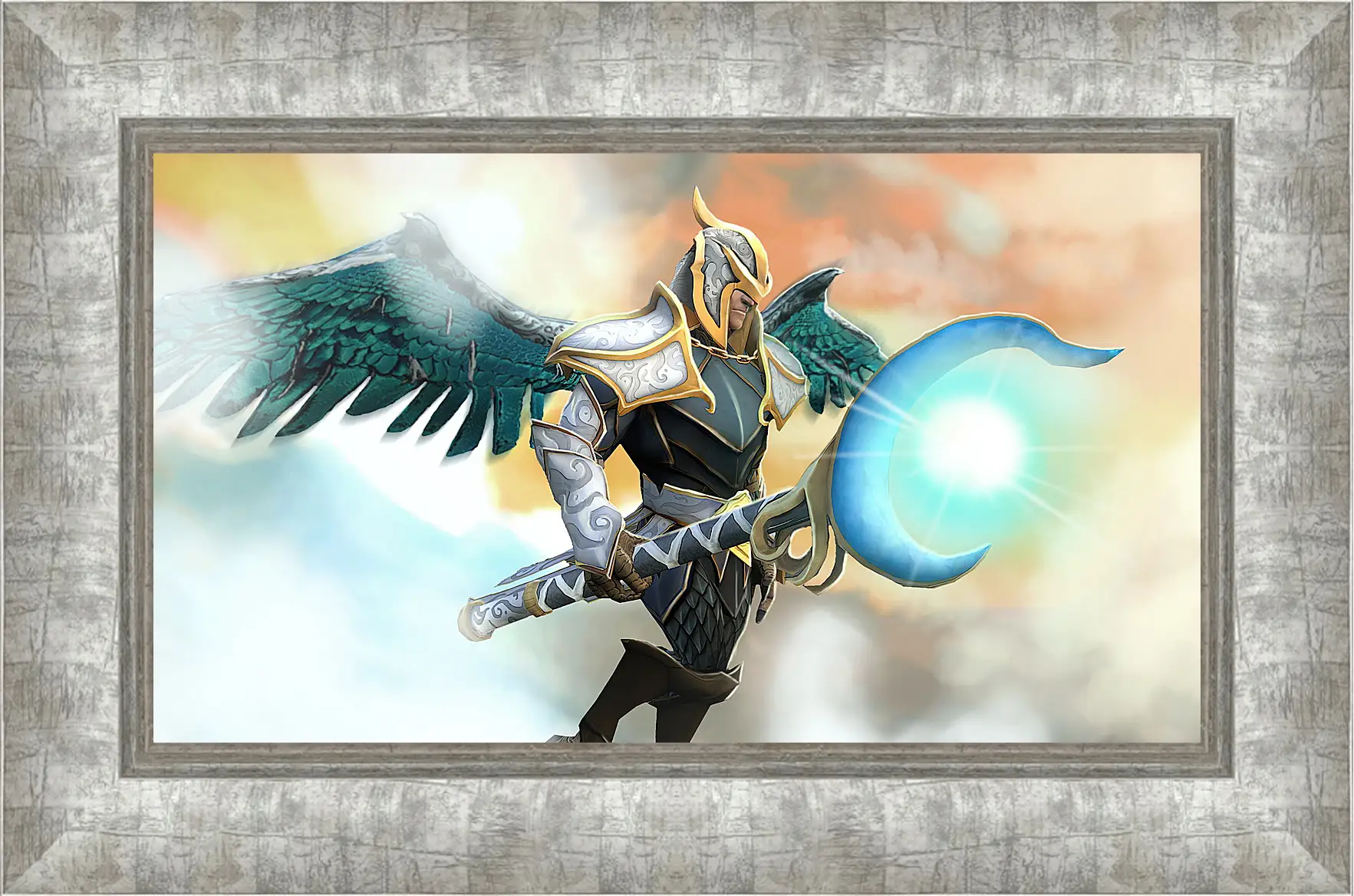 Картина в раме - skywrath mage, dota 2, art