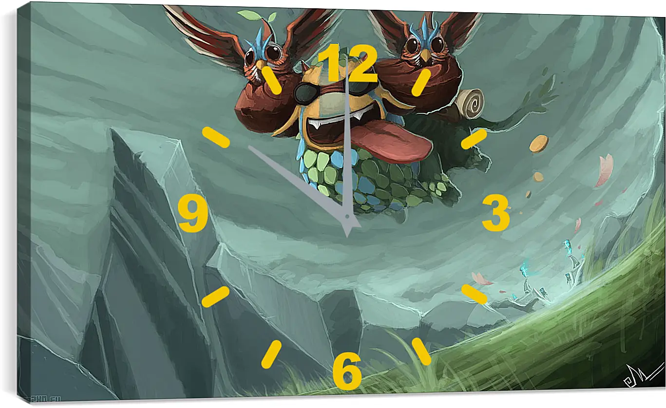 Часы картина - shagbark, dota 2, art
