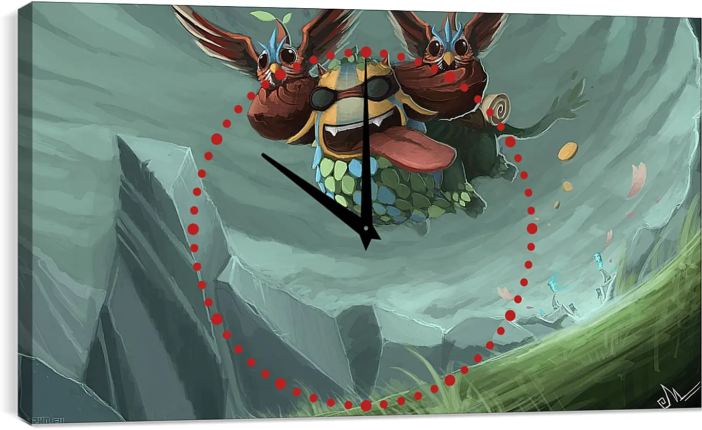 Часы картина - shagbark, dota 2, art

