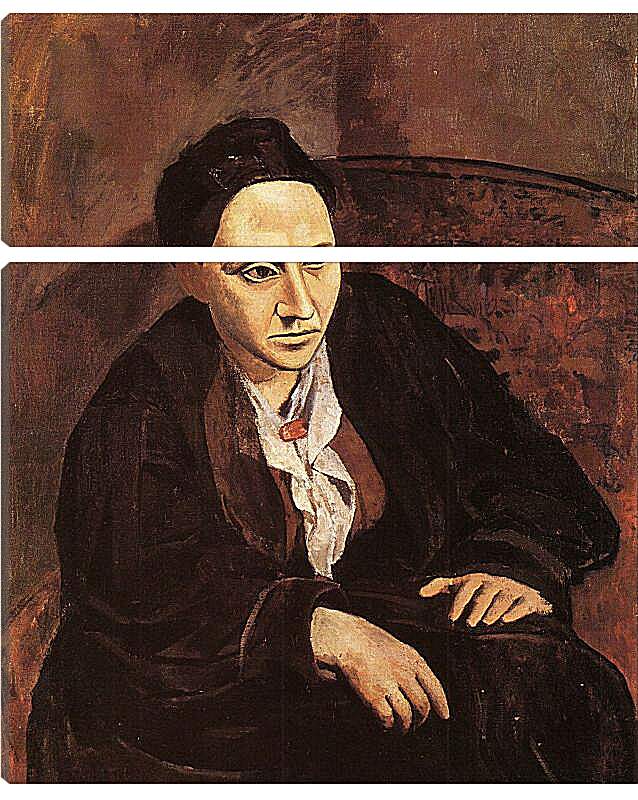 Модульная картина - Портрет Гертруды Стайн. Пабло Пикассо
