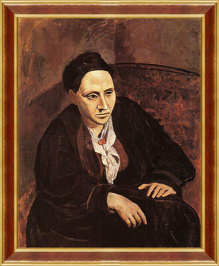 Картина в раме - Портрет Гертруды Стайн. Пабло Пикассо

