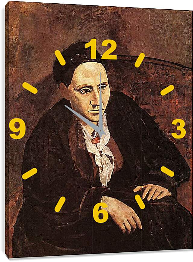 Часы картина - Портрет Гертруды Стайн. Пабло Пикассо
