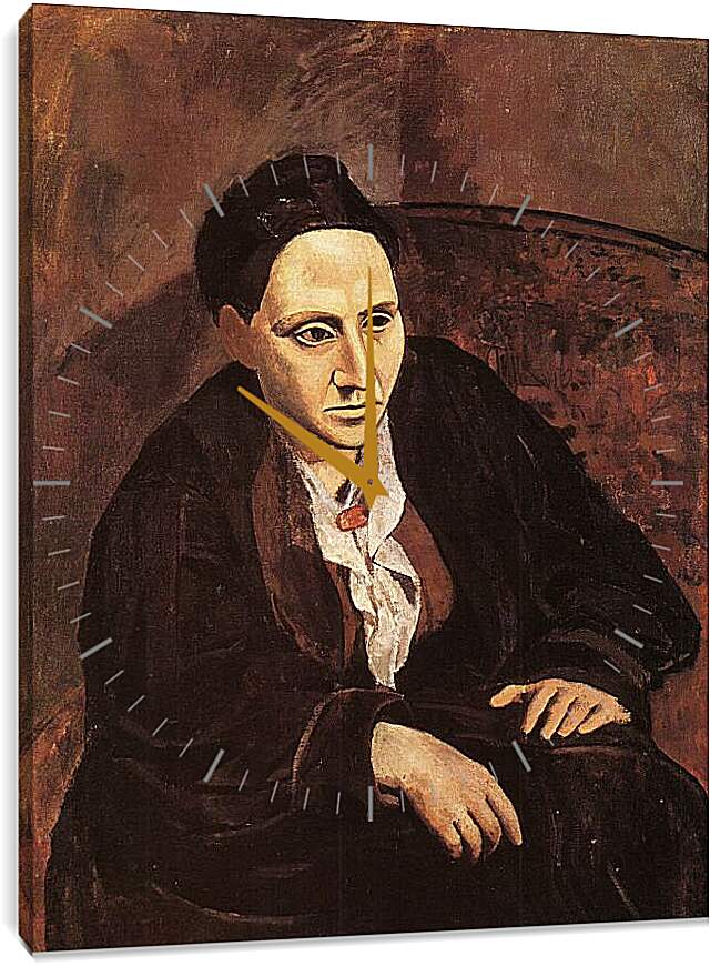 Часы картина - Портрет Гертруды Стайн. Пабло Пикассо

