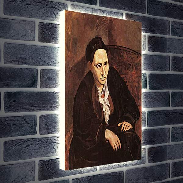 Лайтбокс световая панель - Портрет Гертруды Стайн. Пабло Пикассо
