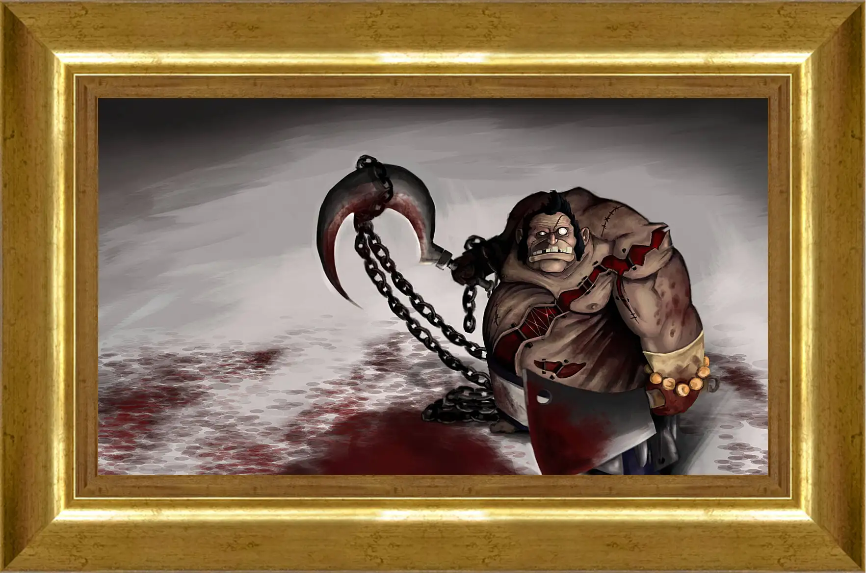 Картина в раме - pudge, dota 2, art