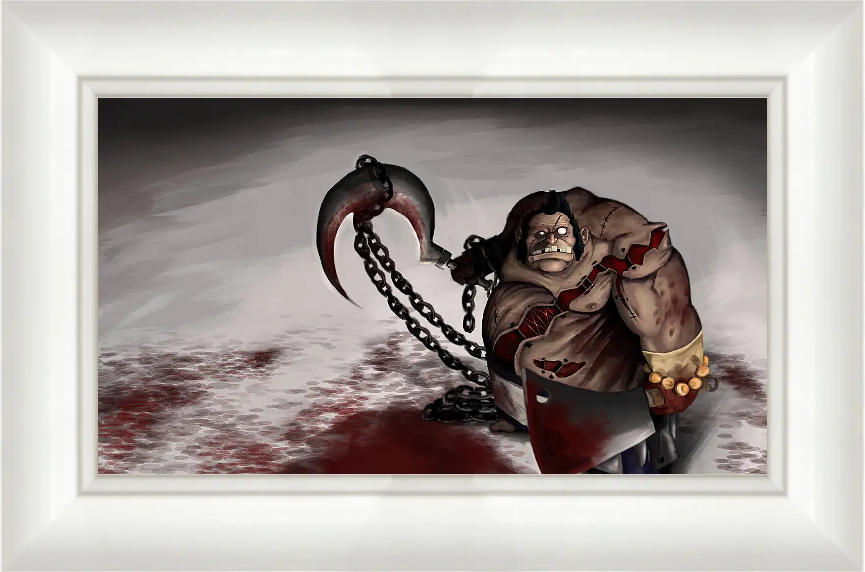 Картина в раме - pudge, dota 2, art