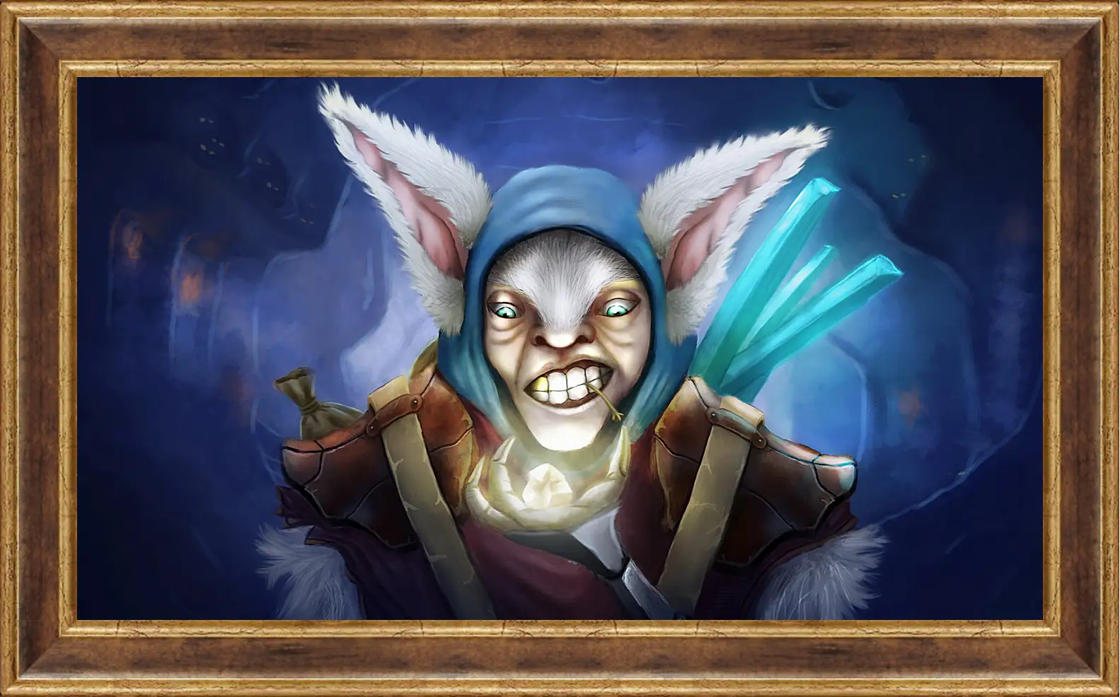 Картина в раме - meepo, dota 2, art