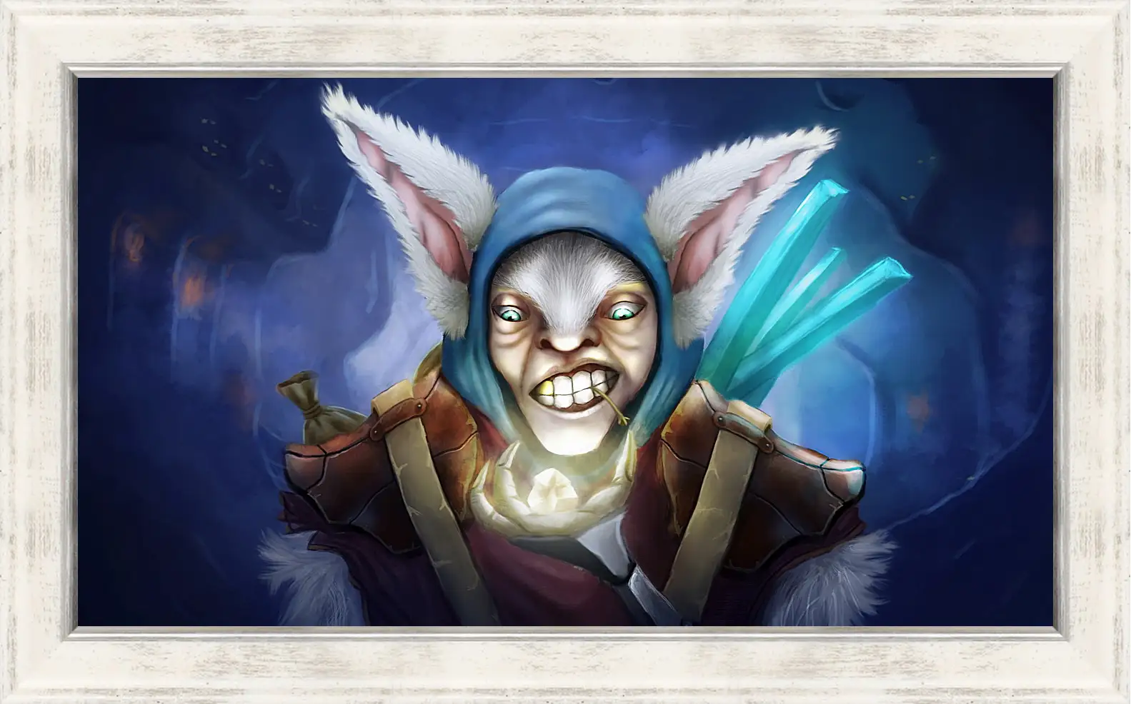 Картина в раме - meepo, dota 2, art