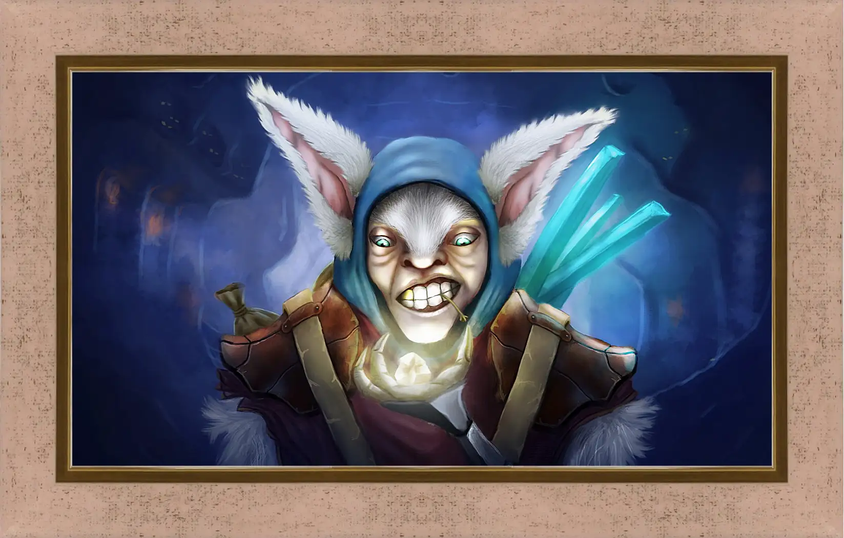 Картина в раме - meepo, dota 2, art