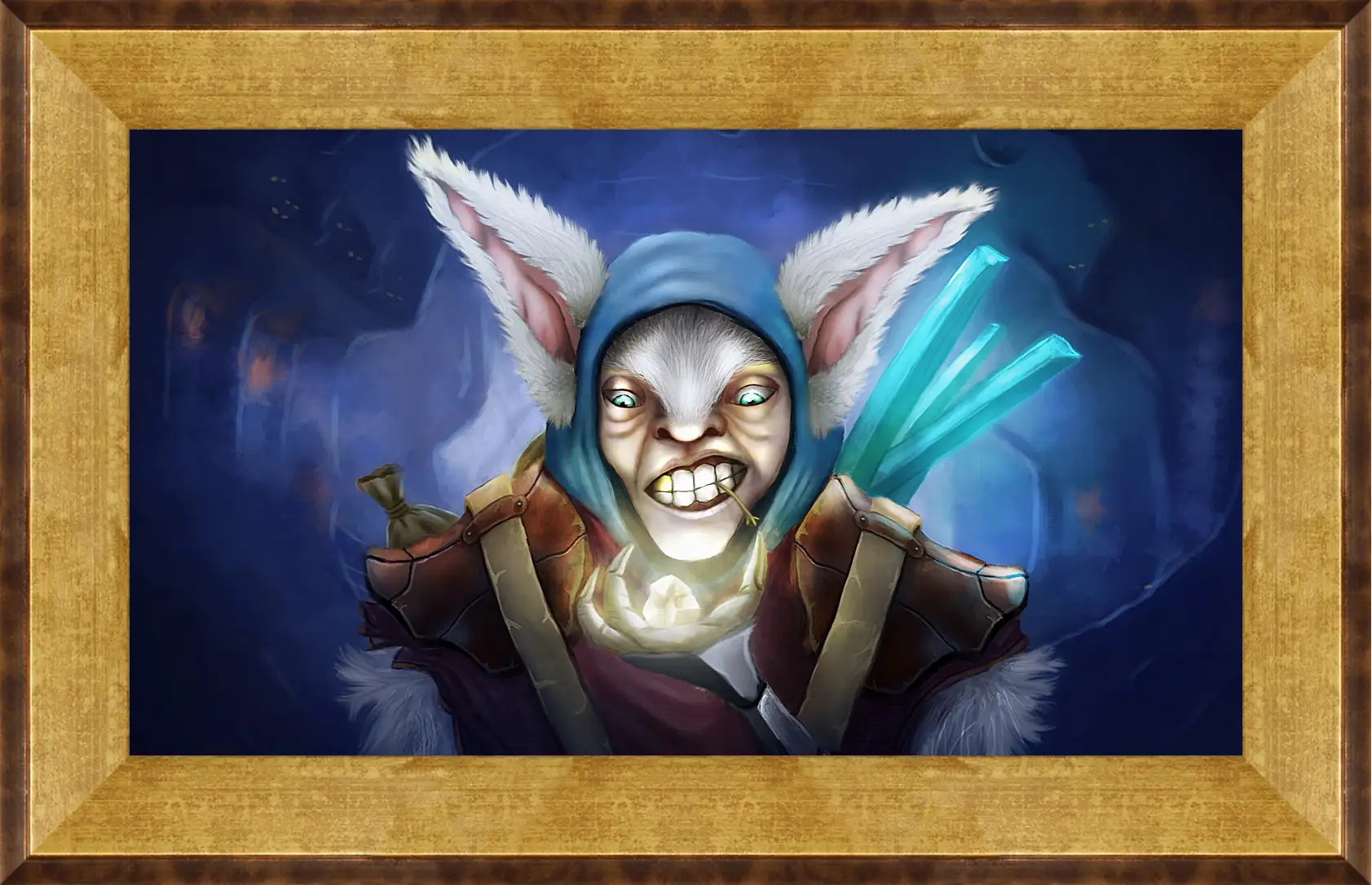 Картина в раме - meepo, dota 2, art