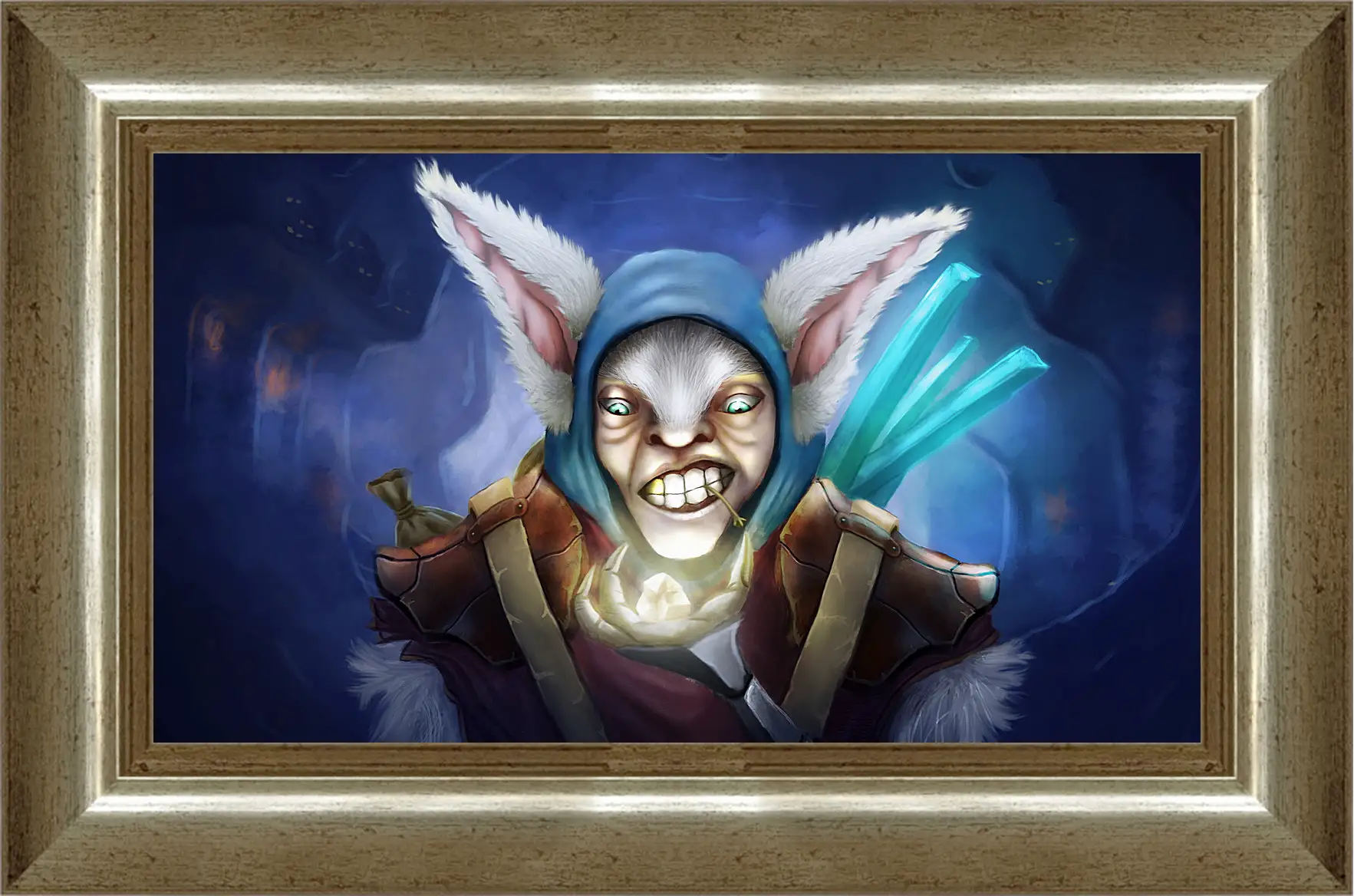 Картина в раме - meepo, dota 2, art