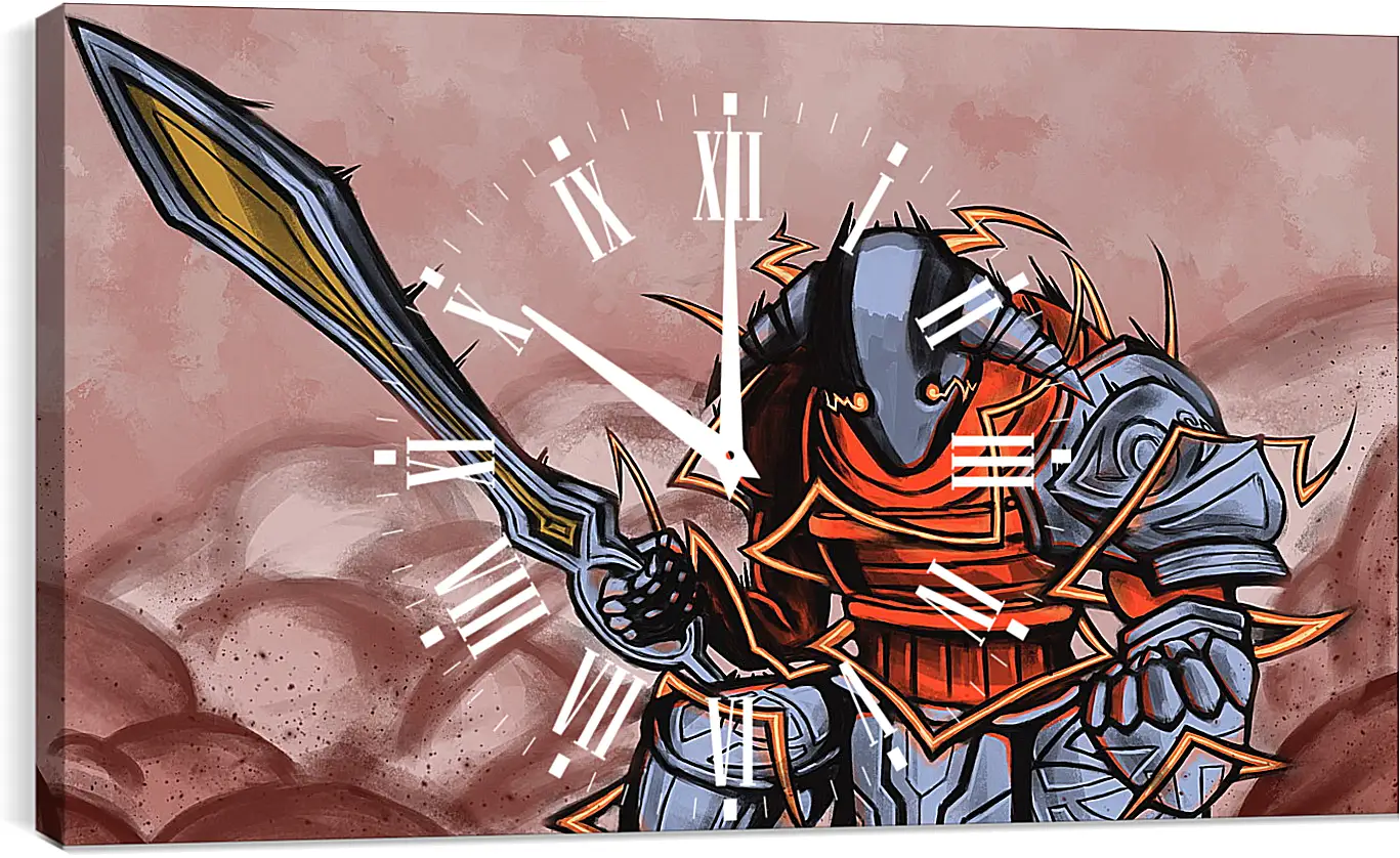 Часы картина - sven, dota 2, art