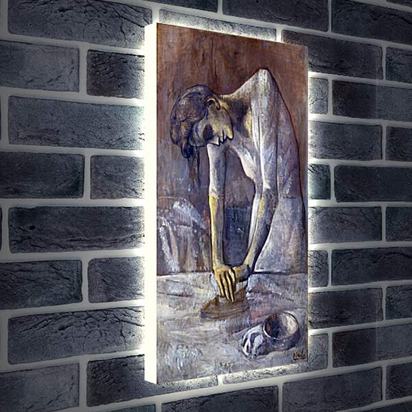 Лайтбокс световая панель - Женщина за глажкой. Пабло Пикассо
