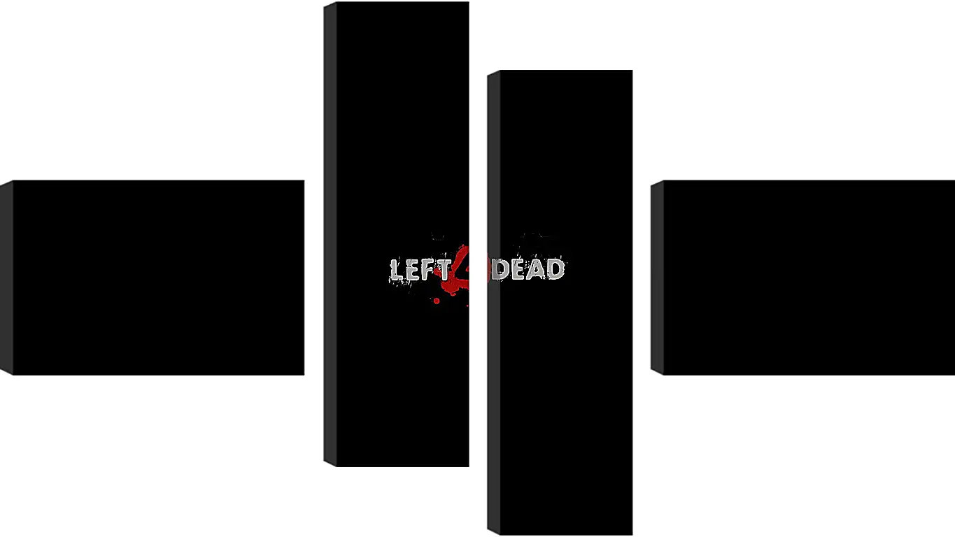 Модульная картина - left 4 dead, logo, game
