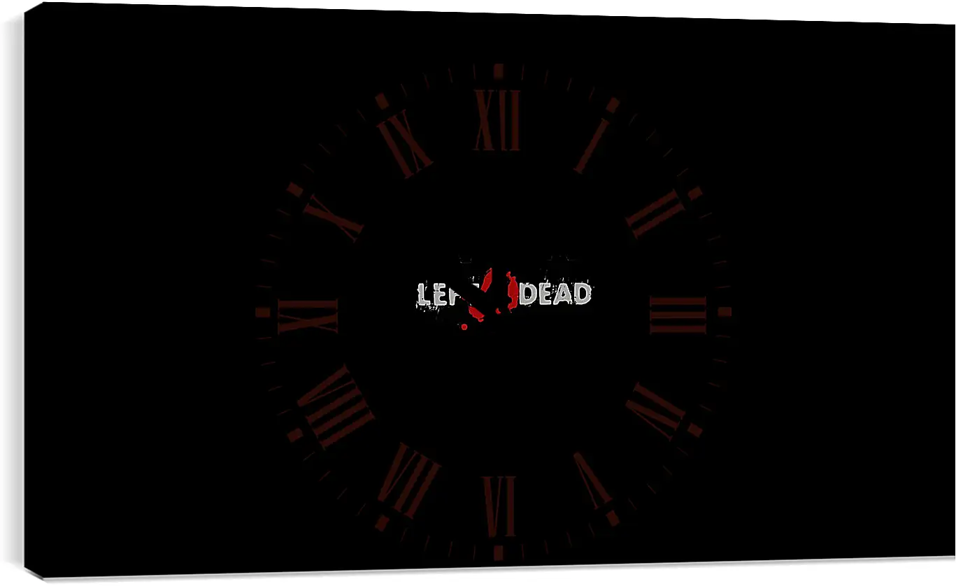 Часы картина - left 4 dead, logo, game

